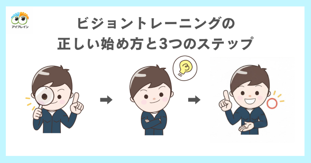 ビジョントレーニングの正しい始め方と3つのステップ